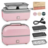 Ланч-бокс электрический с подогревом 25*13см