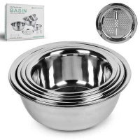 Миски с теркой SS 6пр/наб d24/26/28/30/32см