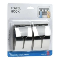 Держатели самоклеющиеся для полотенец SS 2шт/наб 8*5см