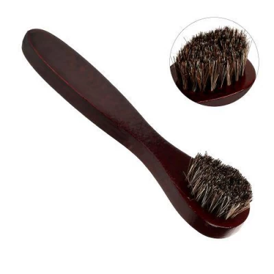 Щетка для обуви с натуральным ворсом 17см