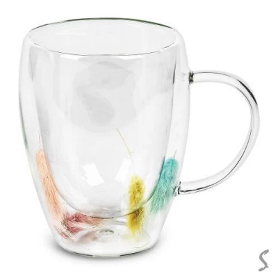 Стакан с двойной стенкой "Feather" 350мл