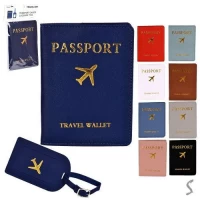 Обложка на паспорт с багажной биркой 2пр/наб 14.5*11см