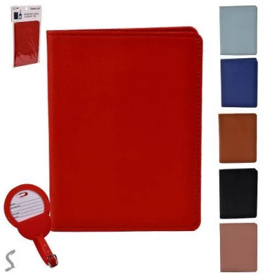 Обложка на паспорт с багажной биркой 2пр/наб 14.5*11см