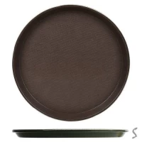 Поднос пластик "Antislip" d35см	