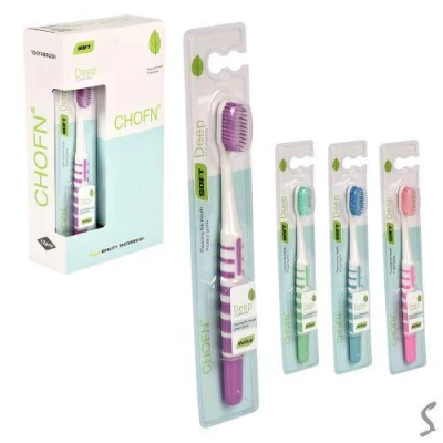 Зубная щетка мягкая 12шт/уп 18.5см