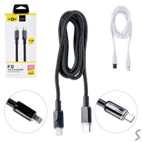 Кабель KLGO Type-C to Lightning PD 30W 1.0м