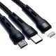 Кабель GTL 3-in-1 USB to Lightning+Micro+Type-C 200W 1.2м