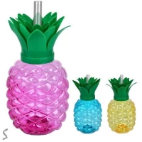 Стакан с крышкой и трубочкой "Pineapple" 500мл	