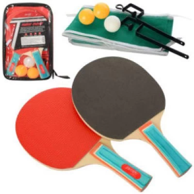 Ракетка номер 3 3 шарика сетка 2шт/уп 122*12см