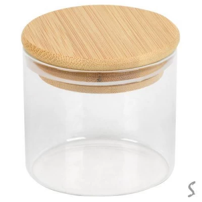Банка с бамбуковой крышкой 175мл 6.5*6см