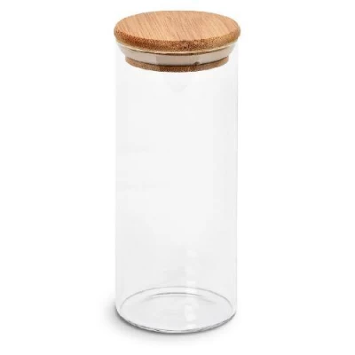 Банка с бамбуковой крышкой 525мл 6.5*18см