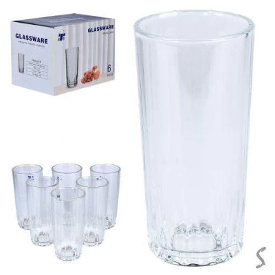 Стакан высокий "Bright" 6шт/наб 350мл