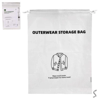 Пакет на кулиске для верхней одежды 32*42см