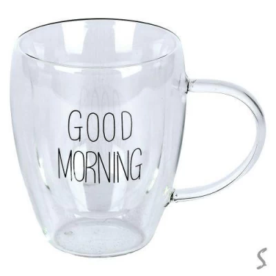 Чашка с двойной стенкой "Good morning" 350мл