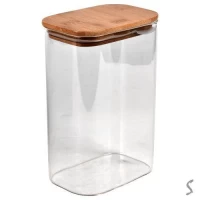 Банка с бамбуковой крышкой 