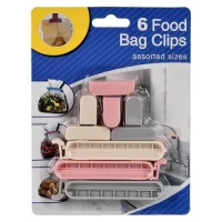 Зажим кухонный 6пр/наб 10*1.5см