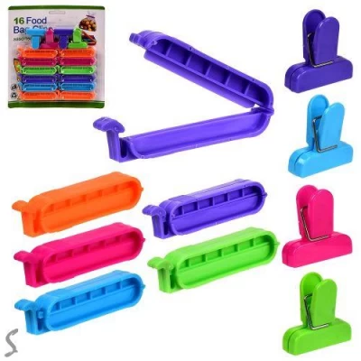 Зажим кухонный 16шт/наб 7см Зажим кухонный 16шт/наб 7см