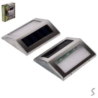 Светильник настенный светодиодный солнечная панель 2шт/уп 12.5*3.5*12.5см