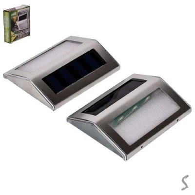 Светильник настенный светодиодный солнечная панель 2шт/уп 12.5*3.5*12.5см