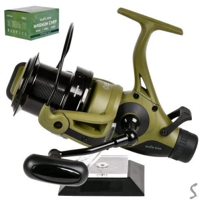 Катушка карповая с бэйтранером 