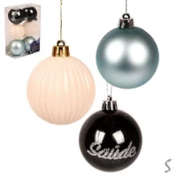 Елочные шарики 6см 6шт/уп