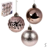 Елочные шарики 6см 9шт/уп