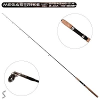 Спиннинг штекерный "Megastrike" 2.4м 10-30г 2к	