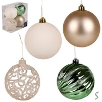 Елочные шарики 10см 4шт/уп