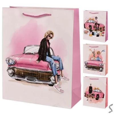 Пакет подарочный бумажный L 