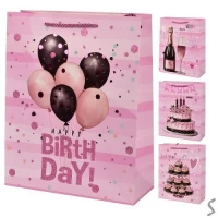 Пакет подарочный бумажный L 