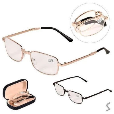 Очки для зрения складные в чехле (диоптрии +1.0,+1.5,+1.75,+2.0,+2.25,+2.5,+2.75,+3.0,+3.5,+4.0)