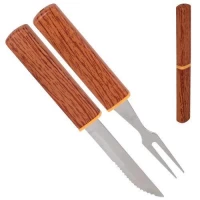 Нож/вилка  складной туристический 2пр/наб (лезвие 7.7см)