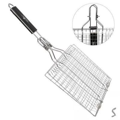 Решетка-гриль со складной ручкой 61*49*32*2см