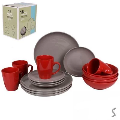 Набор столовой посуды 16пр/наб (тарелка 26/19см, пиала 17.5см, чашка 420мл)