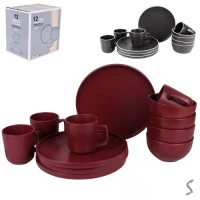 Набор столовой посуды 12пр/наб (тарелка 26см, пиала 14см, чашка 420мл)