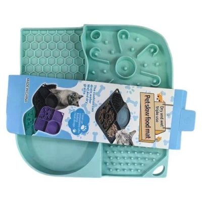 Миска-коврик для медленного кормления животных 21*21см