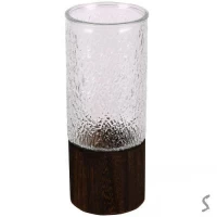 Ваза стеклянная 10*26см