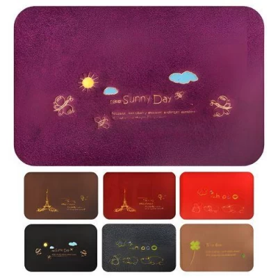 Коврик придверный декоративный с вышивкой 38*58см Коврик придверный декоративный с вышивкой 38*58см