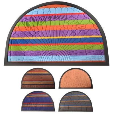 Коврик придверный полукруг 40*60см Коврик придверный полукруг 40*60см