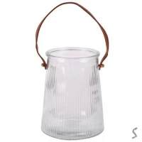 Ваза стеклянная 16*10см