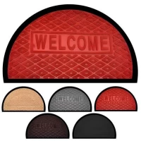 Коврик придверный полукруг 40*60см