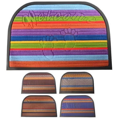 Коврик придверный полукруг 40*60см Коврик придверный полукруг 40*60см