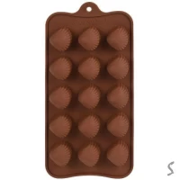 Форма силикон для конфет "Shell" 15шт/л 20.5*10см	