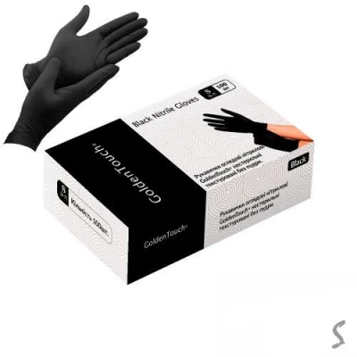 Перчатки нитриловые S Golden Touch 3.7г нестерильные текстурированные б/п 50пар/уп Перчатки нитриловые S Golden Touch 3.7г нестерильные текстурированные б/п 50пар/уп