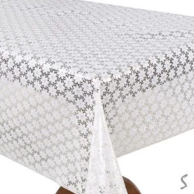 Клеенка ПВХ Lace белая 1.37*20м