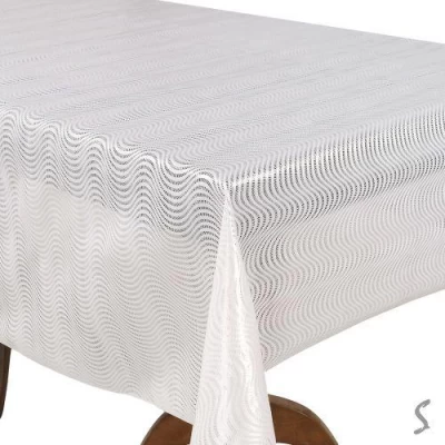 Клеенка ПВХ Lace белая 1.37*20м