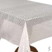 Клеенка ПВХ Lace белая 1.37*20м