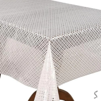 Клеенка ПВХ Lace белая 1.37*20м