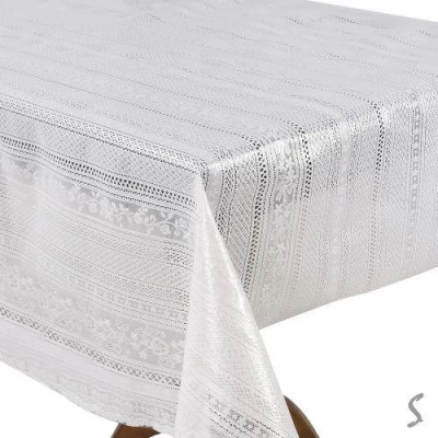 Клеенка ПВХ Lace белая 1.37*20м