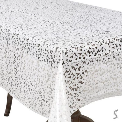 Клеенка ПВХ Lace белая 1.37*20м